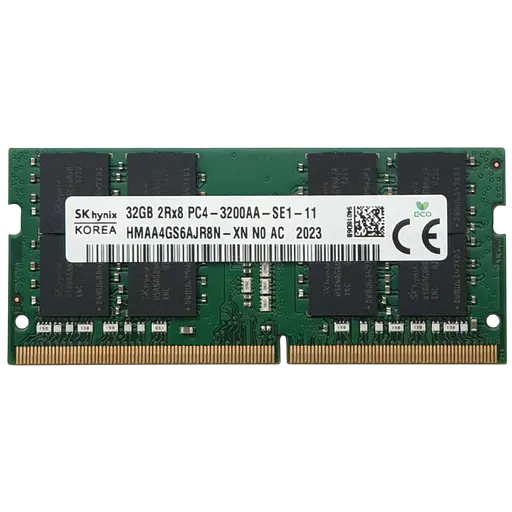 Оперативная память SK Hynix 32GB SODIMM DDR4 3200MHz (HMAA4GS6AJR8N-XN) Б/У - фото 1