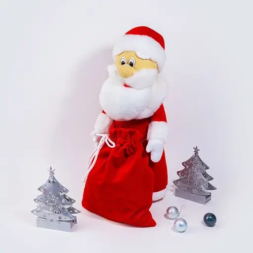 Дід Мороз червоний 43см м'яка іграшка