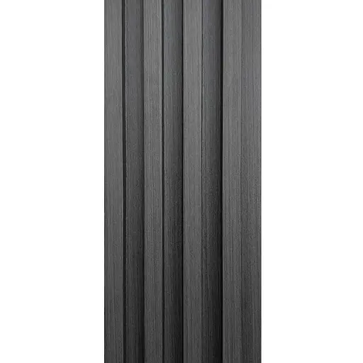 Рейка декоративна Wall Sticker WPC стінова 3000х160х23 мм Графіт SW-00001529 - фото 5