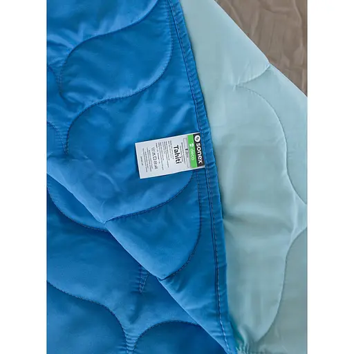 Покривало Sonex Tahiti двостороннє 240х220 см синьо-блакитне (SO102523) - фото 4