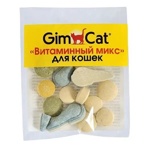 Вітаміни для котів GimCat Вітамінний мікс 12 шт.
