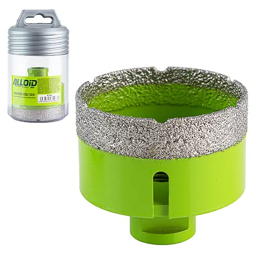 Свердло корончате Alloid Building Tools алмазне по кераміці 68 мм для КШМм 14х2 мм (DC-14068) - фото 2