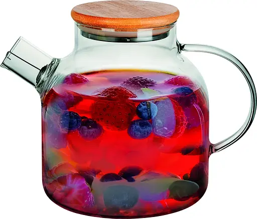 Заварник Ringel Joy 1500 мл загартоване скло, бамбукова кришка (RG-0002/1500) - фото 2