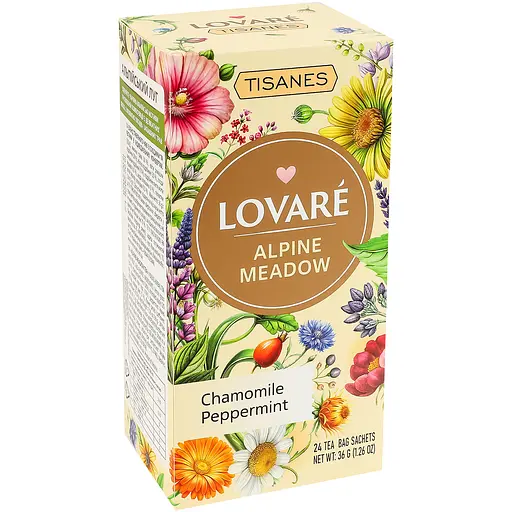 Чай Lovare Alpine meadow трав'яний 24 пакетика