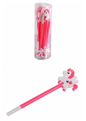 Ручка кулькова Єдиноріг-серця, 12 шт., 24x36 см, 328