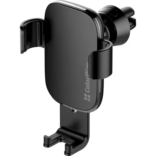 Автотримач для телефону ColorWay Metallic Gravity Holder 3 Black - фото 1