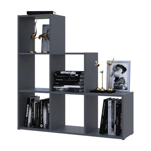 Стеллаж Doros Степь 3х3 Графит открытый 102.6х28.8х106.1 (41516162)