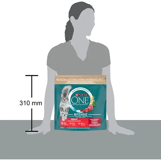 Сухий корм для стерилізованих котів Purina One Sterilcat з яловичиною 1.5 кг  - фото 4