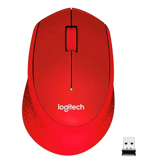 Беспроводная мышь Logitech M330 Silent Plus Red (910-004911) - фото 1