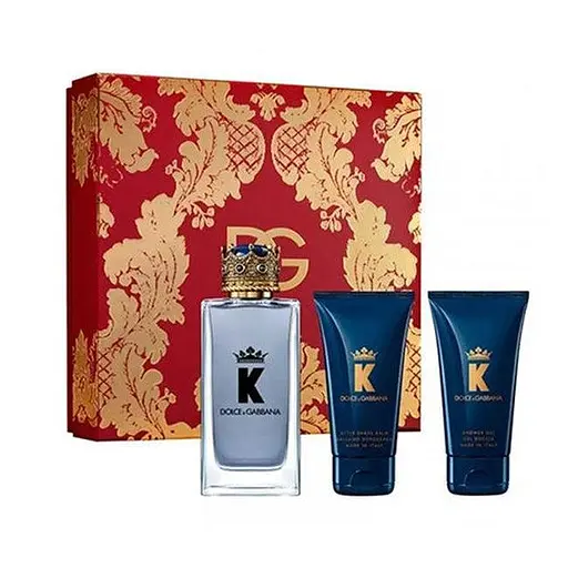 Набор Dolce Gabbana K 100 мл туалетная вода, 50 мл гель для душа, 50 мл бальзам после бритья - фото 1