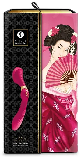 Вибратор Shunga Zoa 26.5 см малиновый - фото 2
