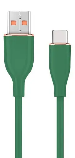 Кабель USB AM - Type-C, 1.5 м, зелений, Cablexpert, 2.1A (CC-USB2S-AMCM-1.5M-G) - фото 1