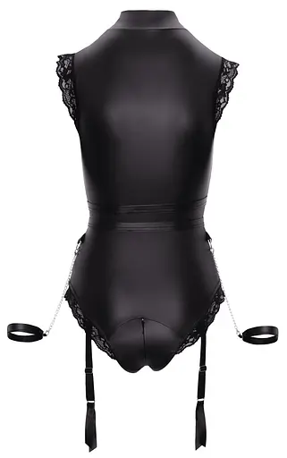 Боди Cottelli Collection Bondage Matte M черный - фото 7