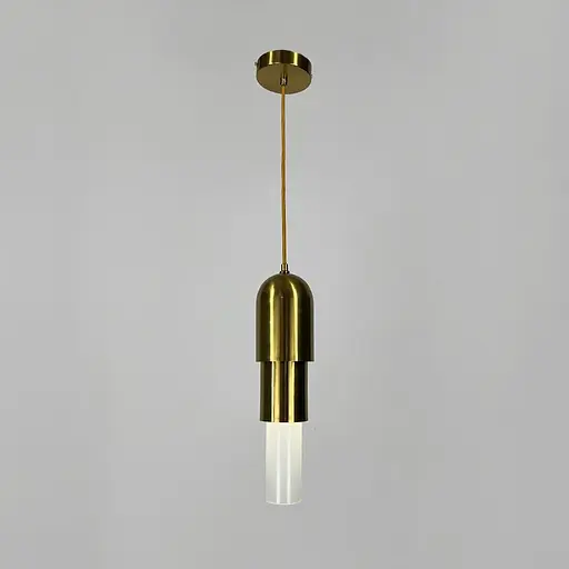 Підвісний світильник з латунним металевим та скляним плафоном | Line F | Арт. AA463/1 AB - фото 5