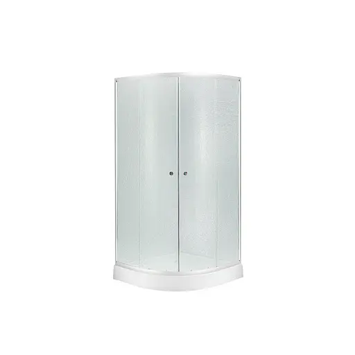 Душевая кабина Kroner KRP Harz - C.F.F. 90x90 см CV029560, хром матовый - фото 1