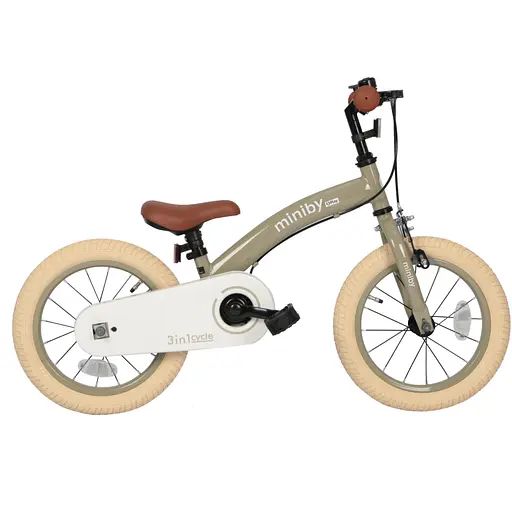 Велосипед-биговел Qplay Miniby 3в1 14" Grey-Green (CB01MiniBy14GreyGreen) - фото 5
