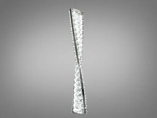 Стильний дизайнерський світлодіодний світильник підвіс, 15 Вт, хром - фото 1