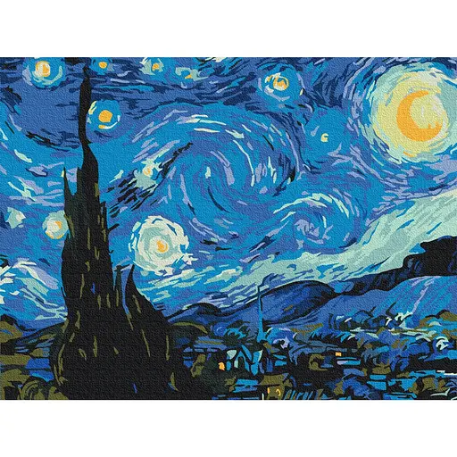 Картина за номерами Зіркова ніч Brushme 30х40 см кольорова 000276715