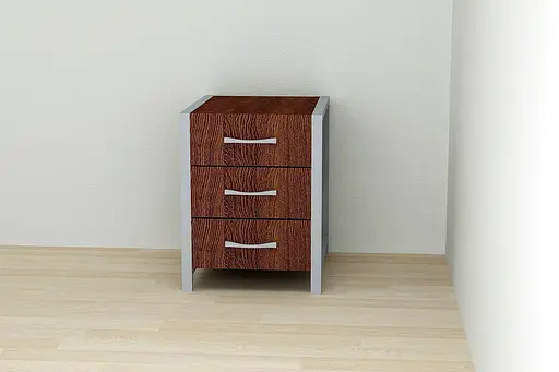 Тумба универсальная Ferrum-decor Вивьен 3 50x41x40 серый ДСП Венге 16мм (FRD-106188) - фото 4