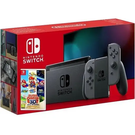 Nintendo Switch Gray (Upgraded version) + Игра Super Mario 3D All-Stars