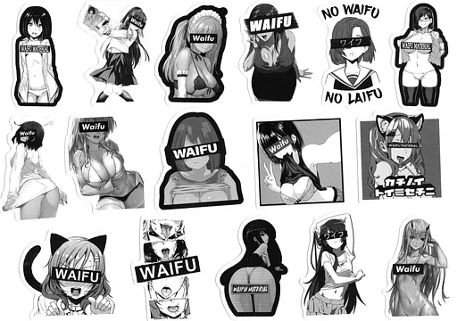 Стікерпак Дівчата Набір наклейок GeekLand Girl 100 штук - фото 4