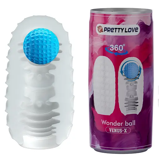 Мастурбатор Pretty Love Venus-X Wonder Ball белый - фото 8