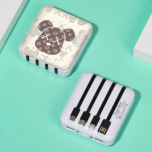 УМБ павербанк Power Bank 10000 mAh LVR 017 Bearbrick №2 (17685) - фото 2