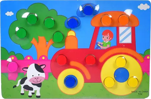 Дерев’яна іграшка Пазли, 15 деталей, 22.5x15x1.5 см (В асортименті)