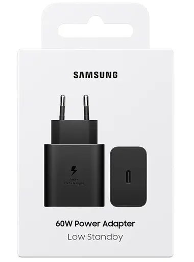 Сетевое зарядное устройство Samsung 60W Power Adapter (w/o Cable) EP-T6010NBEGWW Black - фото 5
