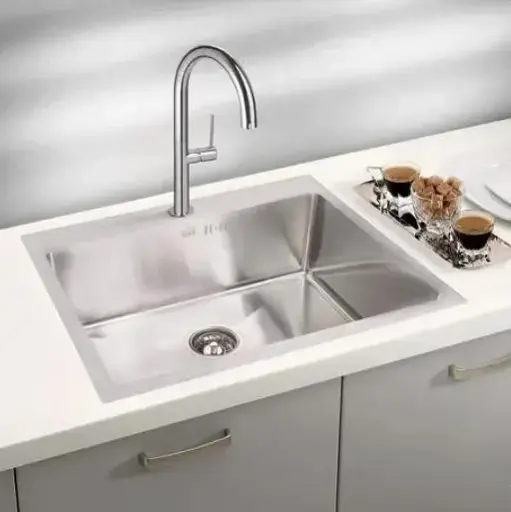 Мийка кухонна Kraft Handmade HS6045 + кошик 600х450х230х3 мм Нержавіюча сталь 30412 - фото 6