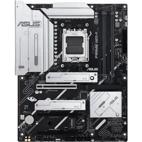 Материнська плата Asus AM5 Prime X870-P, X870, 4xDDR5, Int.Video (CPU), 2xSATA3, 4xM.2, 1xPCI-E 5.0x16, 2xPCI-E 4.0x16, Realtek 7.1, Realtek 2