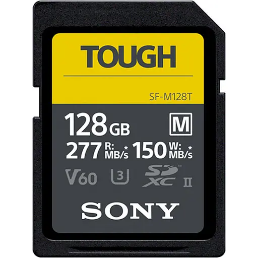 Карта пам'яті Sony 128GB SDXC C10 UHS-II U3 V60 R277/W150MB/s Tough (SFM128T.SYM) - фото 1