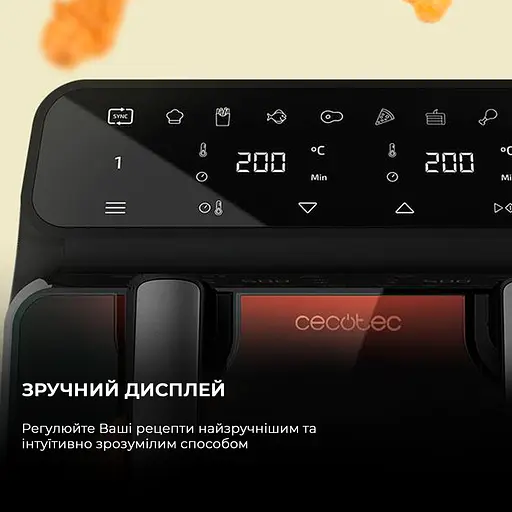 Мультипечь (аэрогриль-фритюрница) CECOTEC Cecofry Advance 9000 Window - фото 12