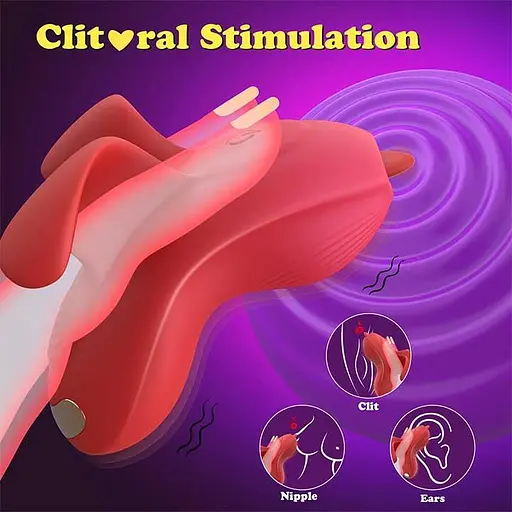 Кліторальний смарт-вібратор Love Spouse силіконовий з акумулятором для жінок 71 мм бордовий - фото 5