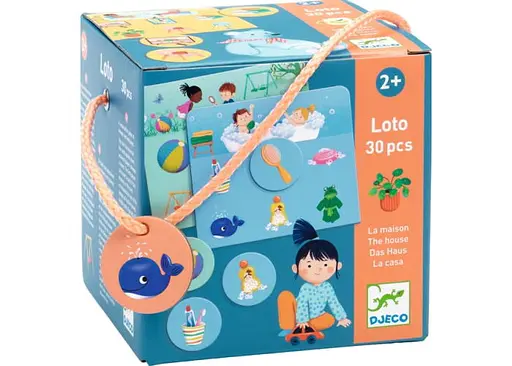 Настільна гра Djeco Дитяче лото Будинок (Loto The House, 30 pcs) (DJ08192)