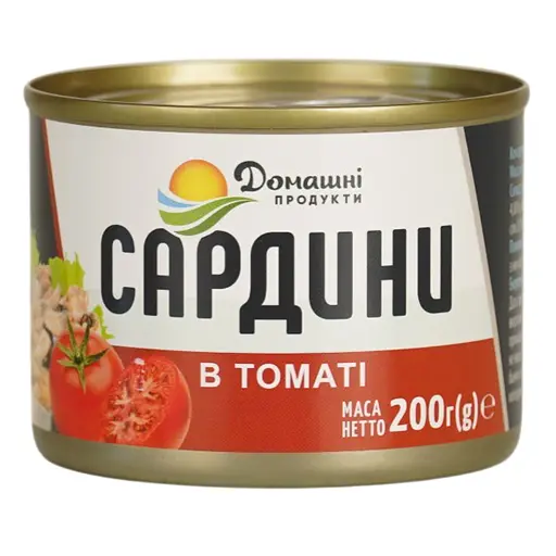 Сардина Домашні продукти в томате 200 г - фото 1