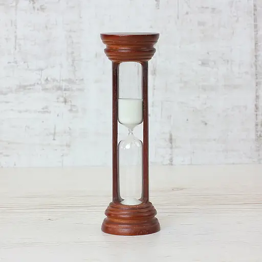 Часы песочные в деревянном корпусе на 10 минут (цвет вишня/песок белый), Склоприлад 86719 - фото 3