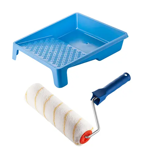 Валик "Гірпаінт" 250х48 мм з ручкою та ванночка Polax (770-205) - фото 1