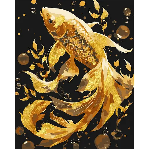 Картина за номерами Santi Золота рибка 40х50 см поталь (956849)