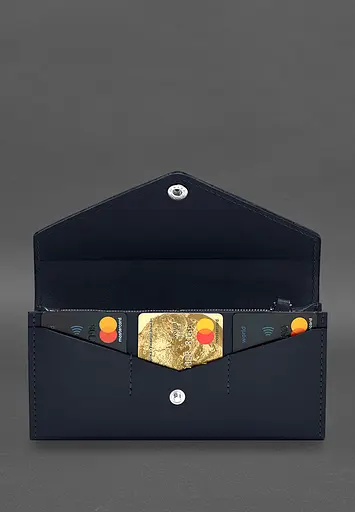 Кожаный клатч (портмоне) на кнопке 5.0 - фото 4