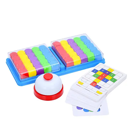 Настільна гра "Кубики" 5236 кубики 50 шт, дзвінок, картки 30 шт - фото 3