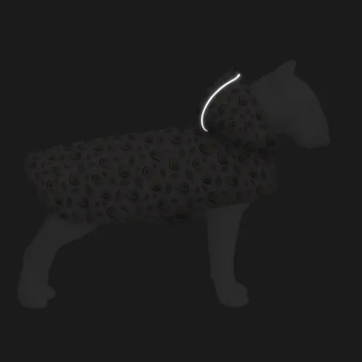 Дощовик-накидка з капюшоном для собак Waudog Clothes, малюнок "Авокадо на рожевому", XL, А 55-61 см, B 68-80 см, С 42-52 см - фото 5