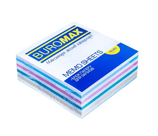 Блок бумаги для заметок Зебра, 80x80x30 мм, несклеенный, 2 шт. в упаковке