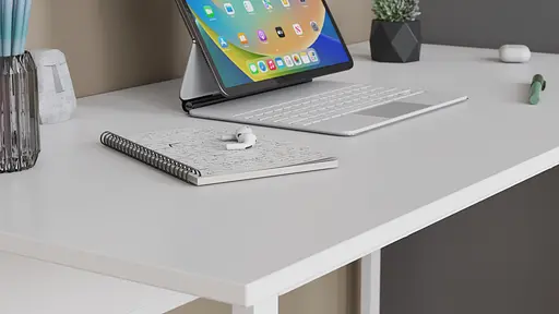 Комп'ютерний стіл Ferrum-decor Коді 75x100x60 білий ДСП Білий 16мм (FRD-101181) - фото 3