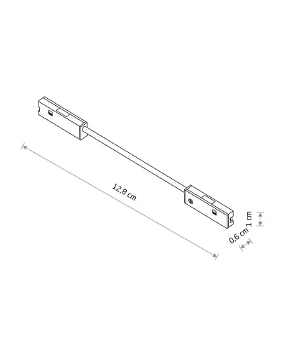 З'єднувач кутовий провідний Nowodvorski 11735 NANO-LVM Corner Conductive Module IP20 чорний - фото 2