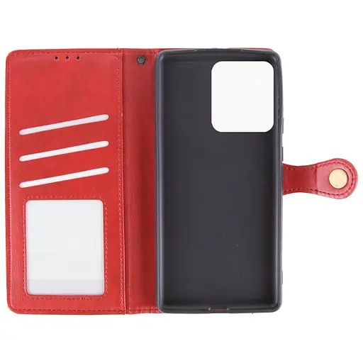 Шкіряний чохол-книжка GETMAN Gallant (PU) для Motorola Moto G75 5G Червоний - фото 6