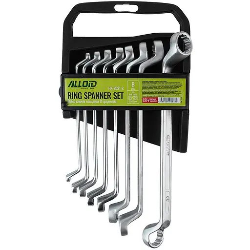 Набір ключів накидних Alloid 22х6 мм 8 предметів (НК-2031-8) - фото 1