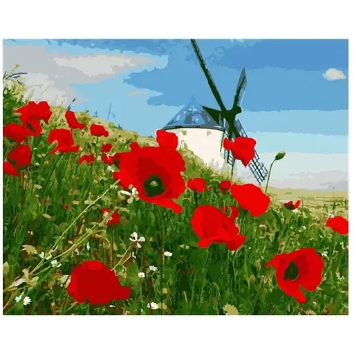 Розмальовка за номерами ArtStory Млин (40х50) (AS1046)