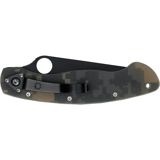 Нож Spyderco Military Black Blade camo - фото 2