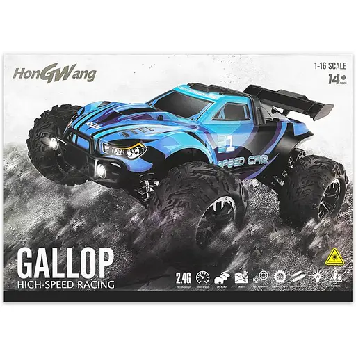 Машинка на радіокеруванні SCHE HW8807 All-terrain sports car Blue - фото 8
